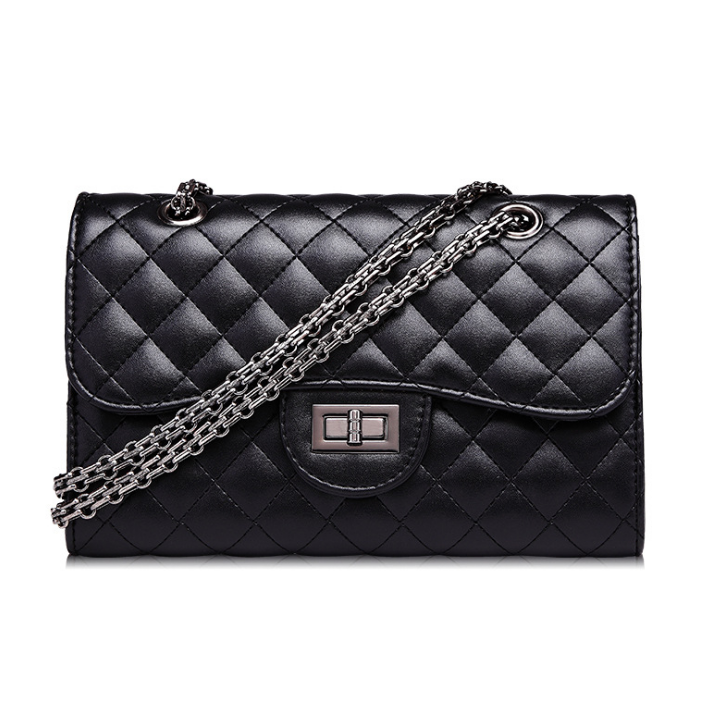 Women Cowhide Leather Shoulder Bags High Quality Fashion Chain Strap Crossbody Bag Famous Brand Ladies Messenger Bag-AURA REGALIA 