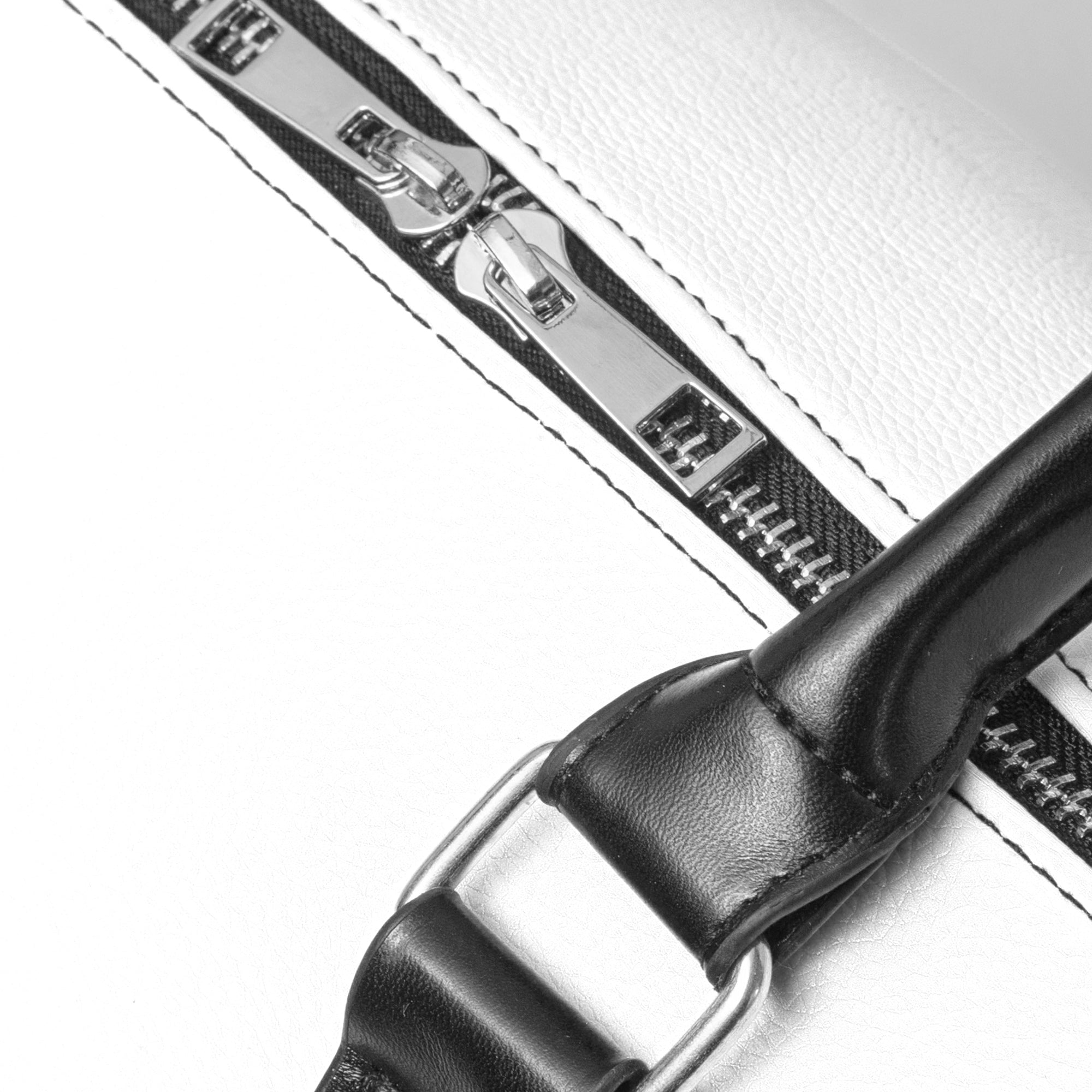 Noir Quilted Faux Leather Satchel – Art Deco-AURA REGALIA 