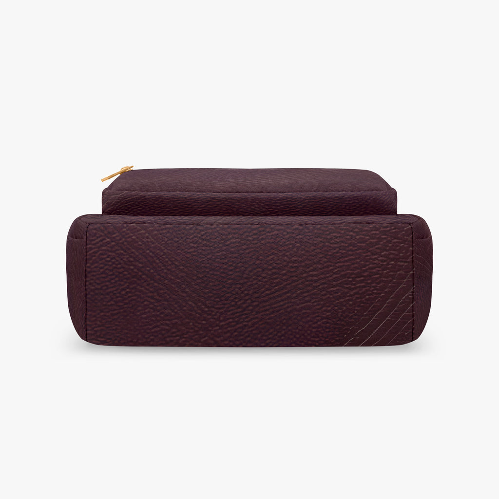 Dark Cherry Multi-pocket Crossbody Bag | Aura Regalia-AURA REGALIA 