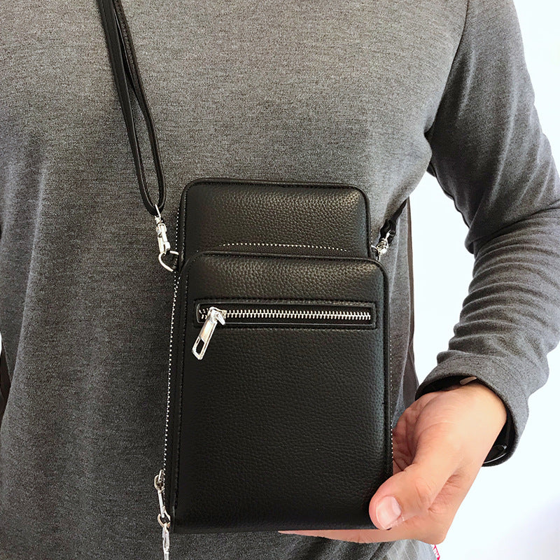 New Bags For Men Solid Color Zipper Bag Men's Messenger Bag Outdoor Messenger Bag Shoulder Tooling Bag-AURA REGALIA 