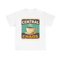 Unisex Heavy Cotton Tee with Coffee Cup