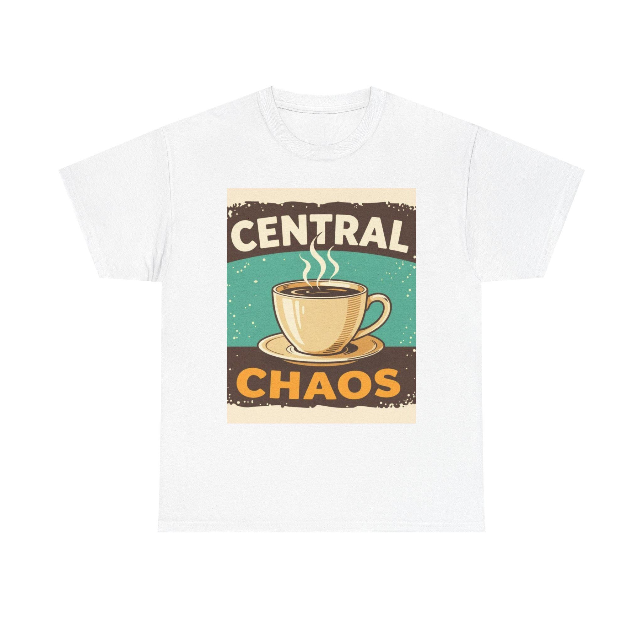 Unisex Heavy Cotton Tee with Coffee Cup