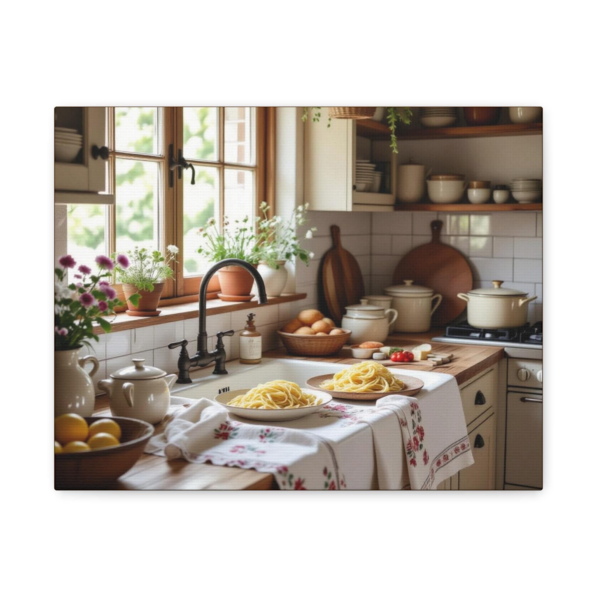 Copy of Cozy Country Kitchen Still Life Canvas