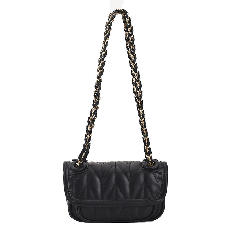 Fashion Chain Bag Women's Bag Small Fresh Rhombus Messenger Bag Mini Mobile Phone Lipstick Bag Trendy Bag-AURA REGALIA 