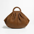 Pleated Dumpling Top Handle Purse