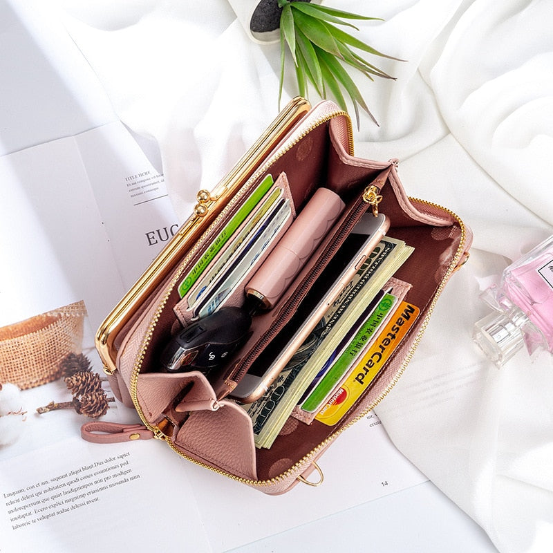 Fashion Small Crossbody Bags Women Matte Leather Shoulder Messenger Bag Female Handbag Bolsas Ladies Cell Phone bag Clutch Purse-AURA REGALIA 