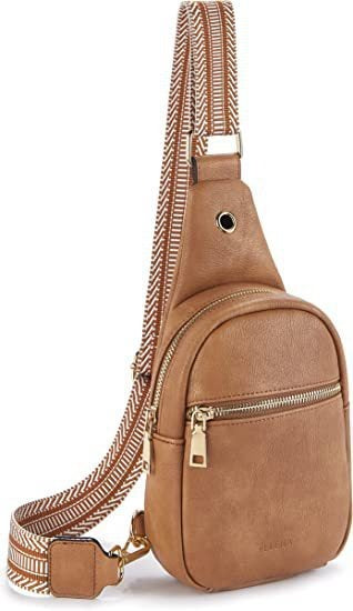 New outdoor portable women's small shoulder bag leather crossbody bag waist bag women's pu chest bag