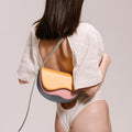 Spliced Single Shoulder Underarm Bag Contrast Bag Saddle Bag Crossbody Bag-AURA REGALIA 
