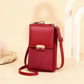 New Women's Bag Fashion Simple Shoulder Bag Messenger Bag Korean Lock Small Square Bag-AURA REGALIA 