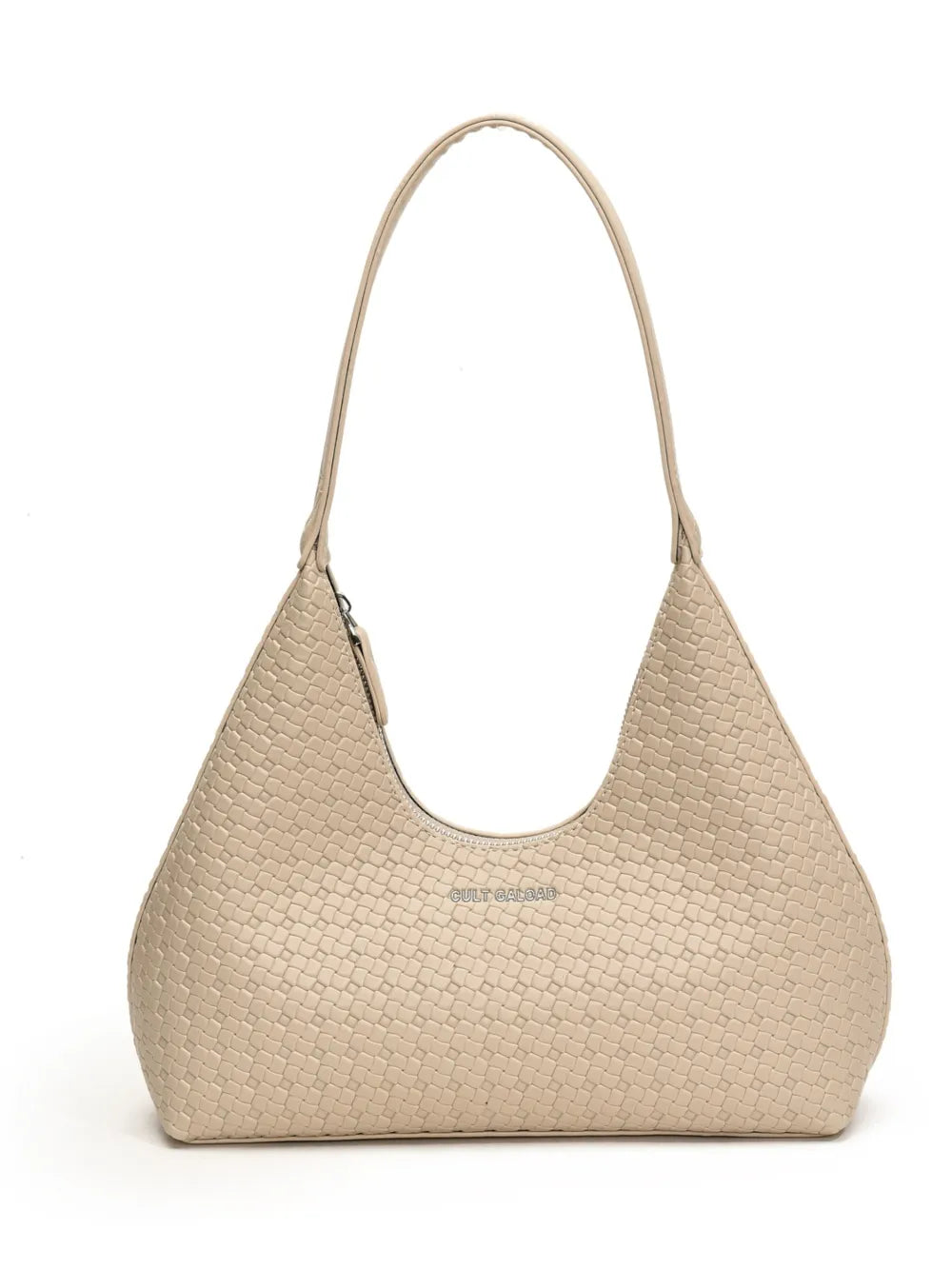 Texture PU Leather Shoulder Bag-AURA REGALIA 