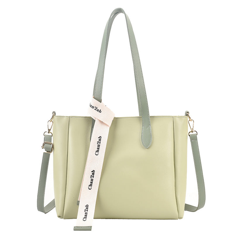 Crossbody Bag Spring New Fashion Big Bag Small Fresh Shoulder Tote Bag Woven Solid Color Women's Bag