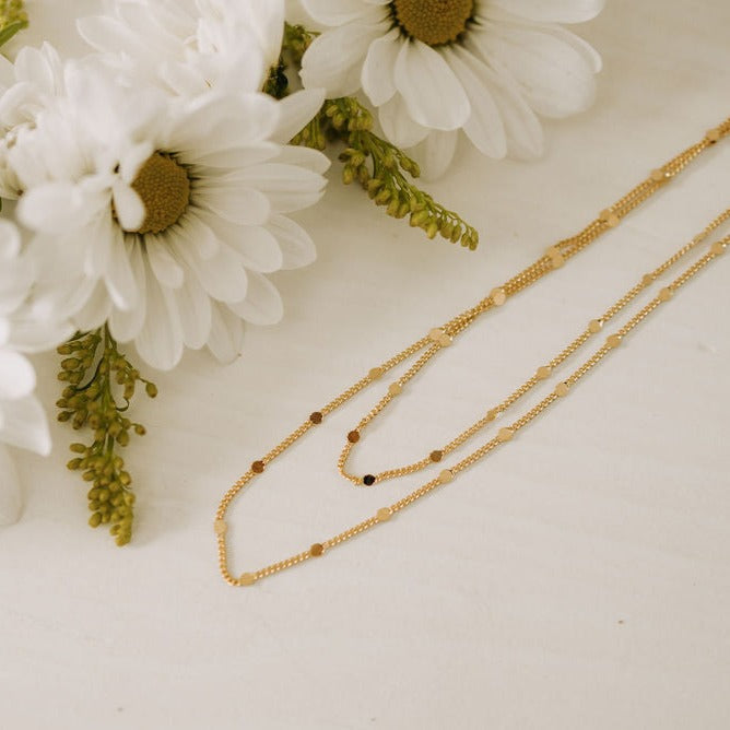 Nora Gold Filled Necklace-AURA REGALIA 
