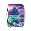 Aurora Mountain Landscape Bible Cover | Northern Lights Zippered Case