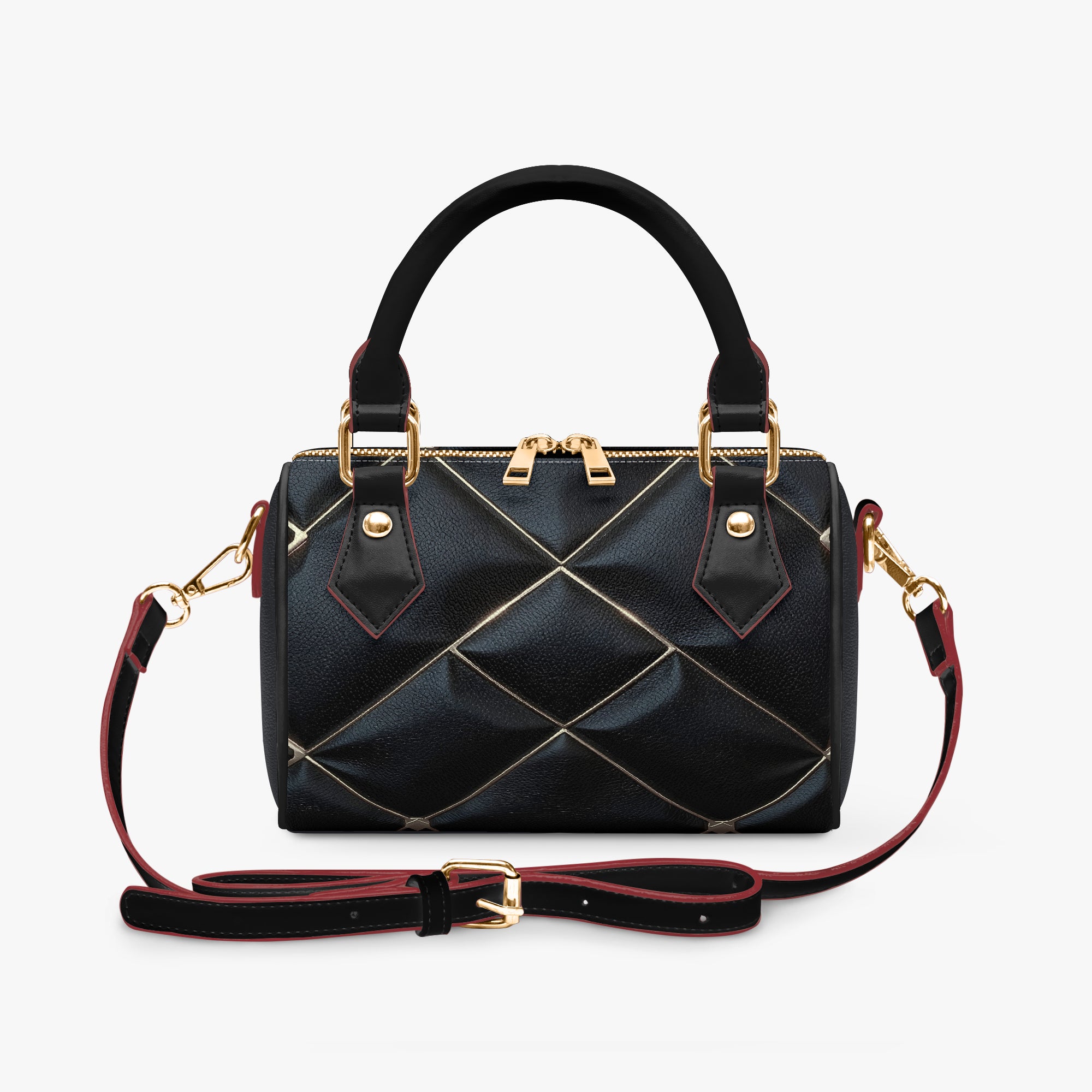 Regalia Starline Satchel – Art Deco Faux Leather Bag-AURA REGALIA 
