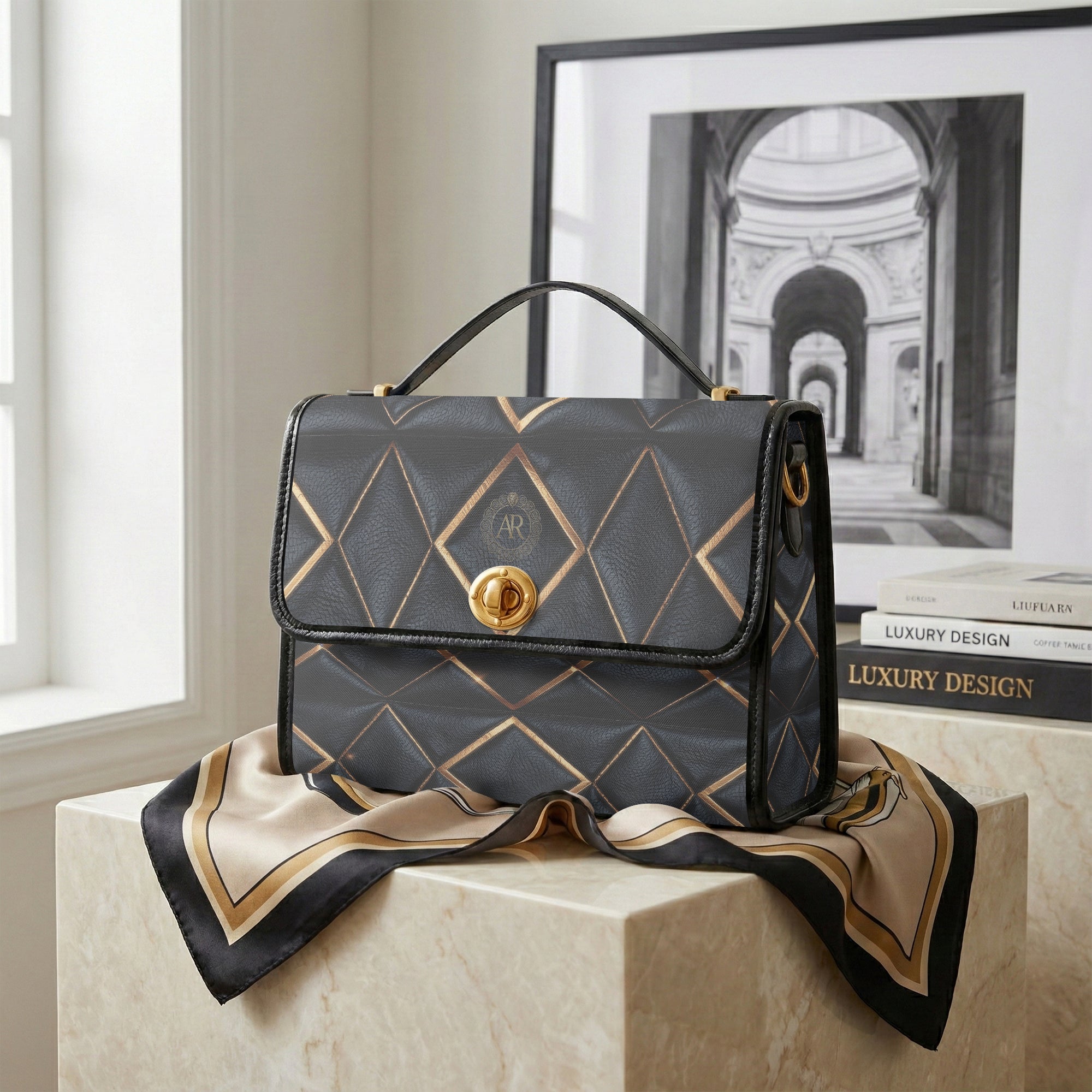 Deco Heritage Crossbody – Art Deco Capsule | Aura Regalia-AURA REGALIA 