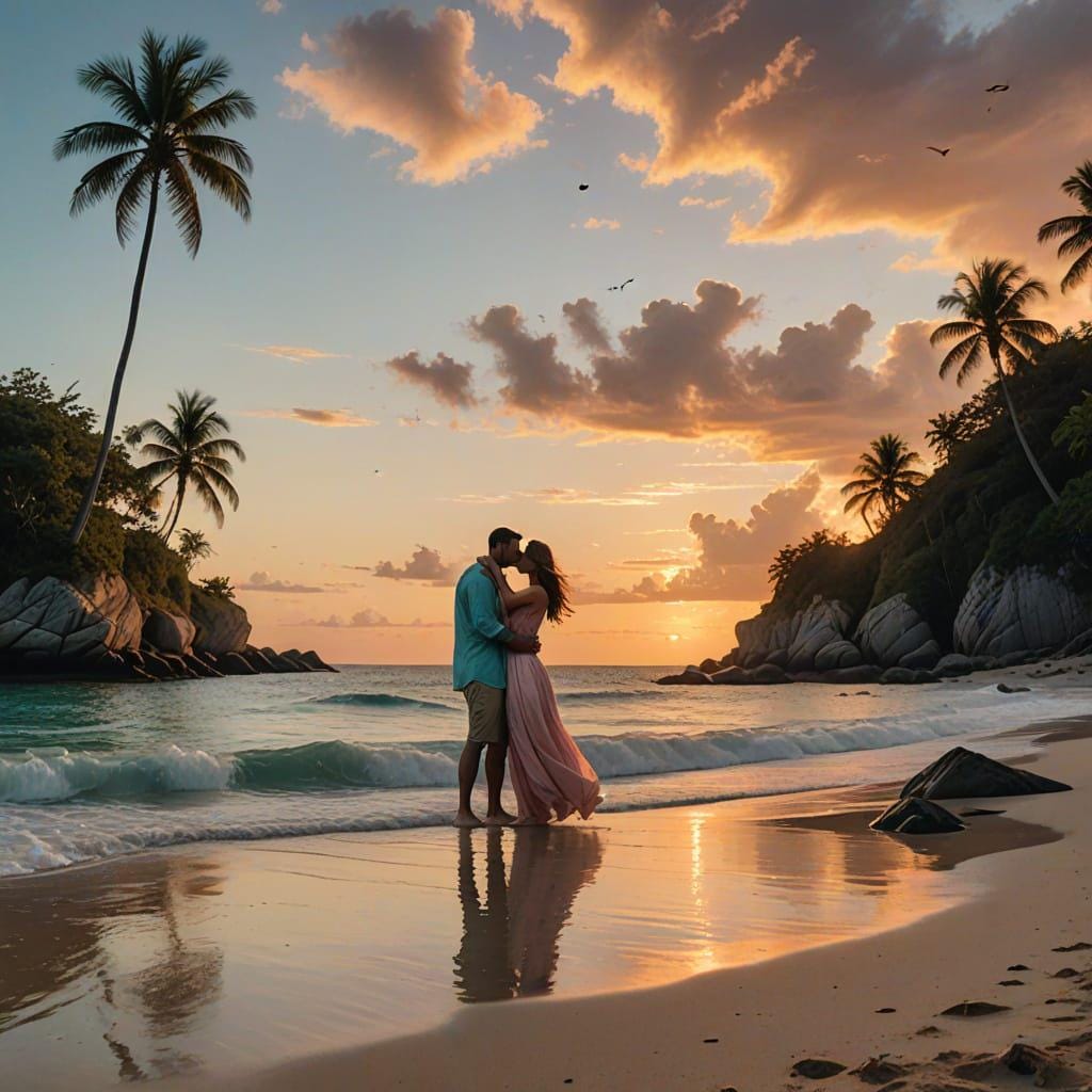 A loving couple - Caribbean