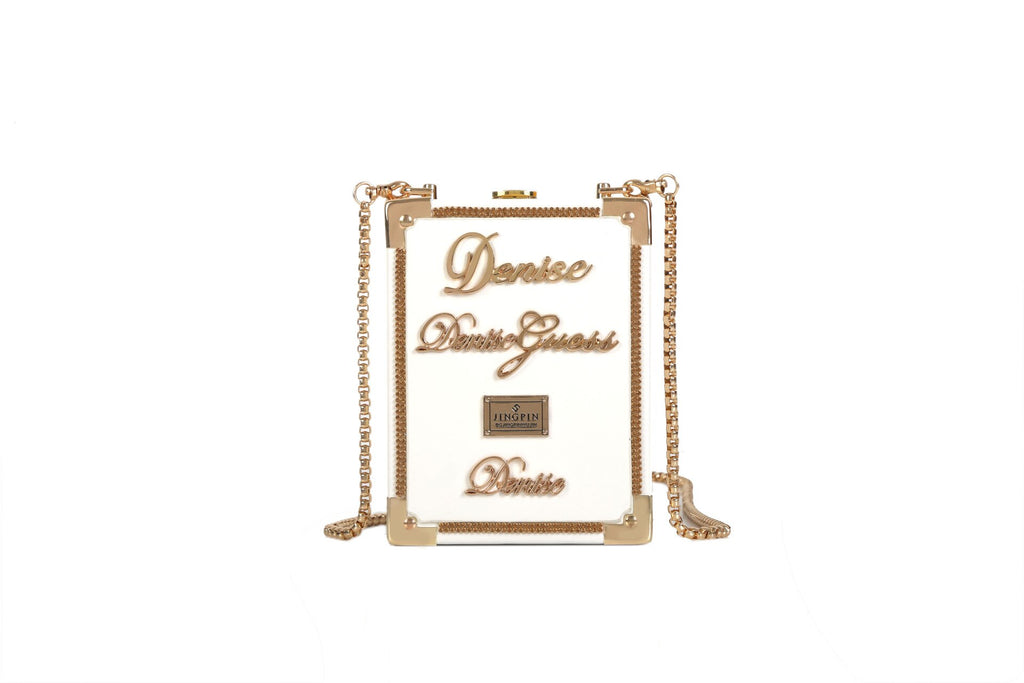 Leather Metal Perfume Bottle Crossbody Bag Womens Chain Mini Clutch Bag Women Handbag Fashion Party Girl Femme Evening Bags-AURA REGALIA 