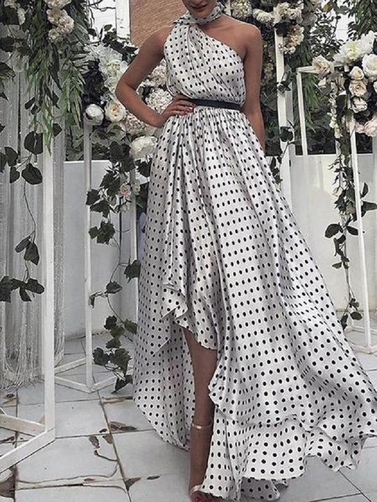 Polka dot dress-AURA REGALIA 