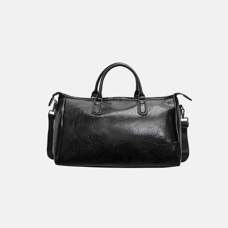 PU Leather Oversize Travel Bag-AURA REGALIA 