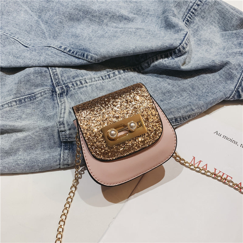 Sequin handbag-AURA REGALIA 