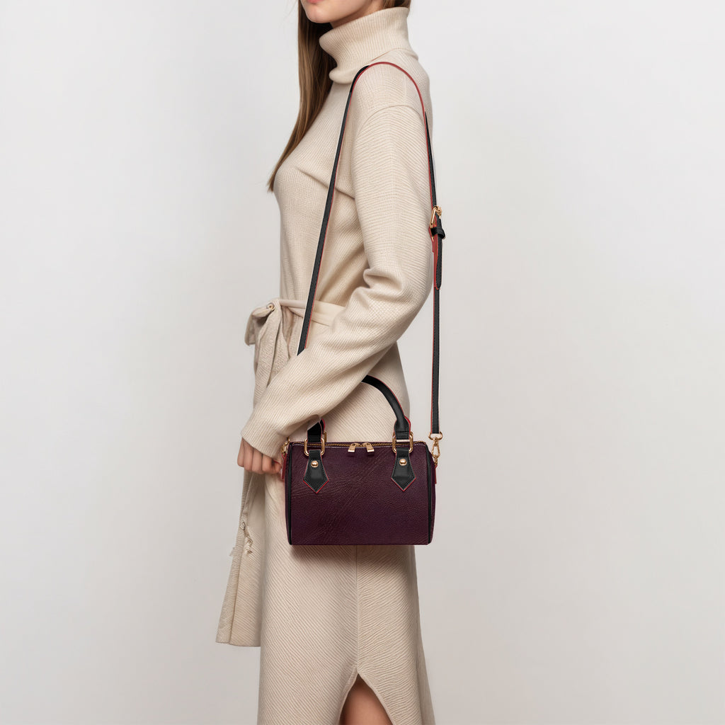 Dark Brown Chic Crossbody Bag | Aura Regalia-AURA REGALIA 