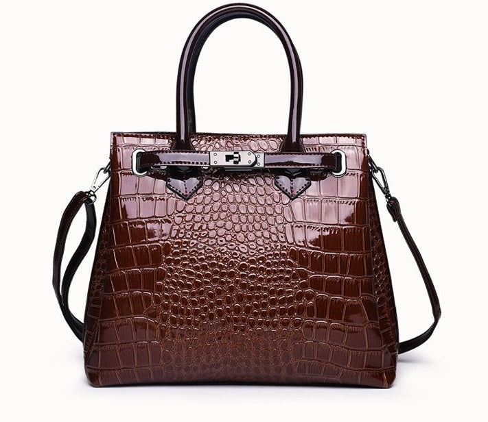 Soft leather handbag-AURA REGALIA 