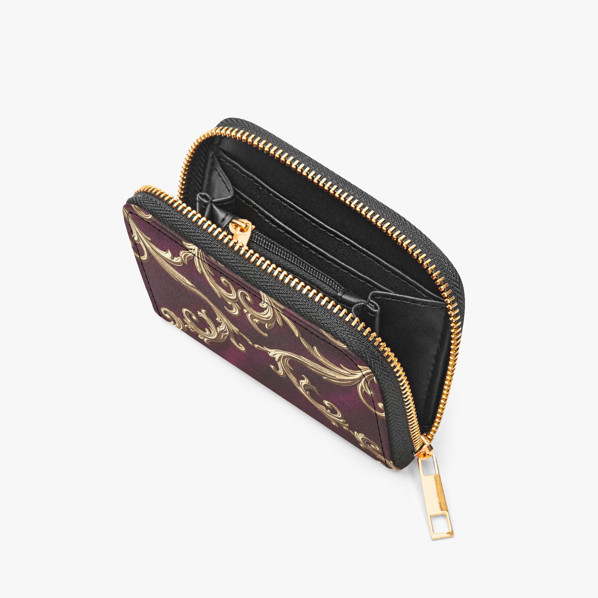 Marie Antoinette Bifold Zipper Wallet | Aura Regalia-AURA REGALIA 