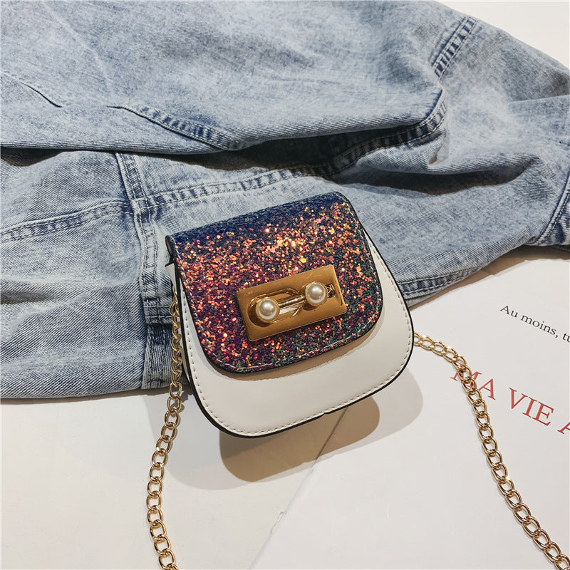 Sequin handbag-AURA REGALIA 