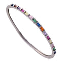 Large colored zircon bracelet