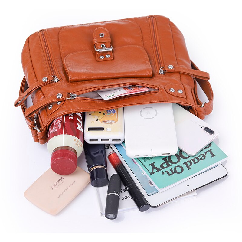 Designer Handbag Women Shoulder Bag Pu Leather Crossbody Messenger Bag High Quality Leather Tote Bag for Woman Casual Purses