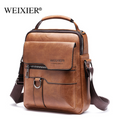 Casual Men Shoulder Bag Vintage Crossbody Bags High Quality Male Bag PU Leather Handbag Capacity Men Messenger Bags Tote Bag-AURA REGALIA 