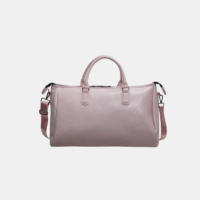 PU Leather Oversize Travel Bag-AURA REGALIA 