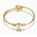 26 English Letters Steel Wire Bracelet Love Couple Open Bracelet