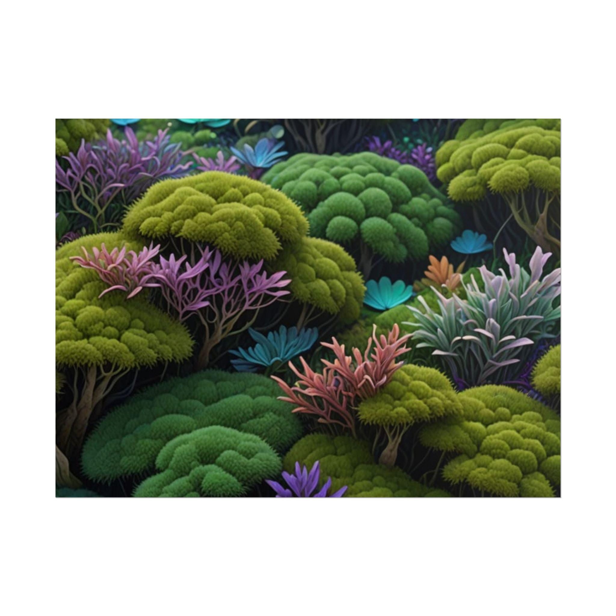 Botanical Garden Rolled Poster, Fine Art Print