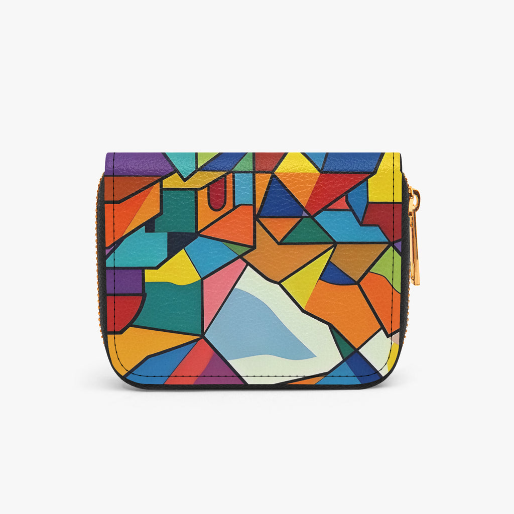 The Library Bifold Zipper Wallet | Aura Regalia-AURA REGALIA 