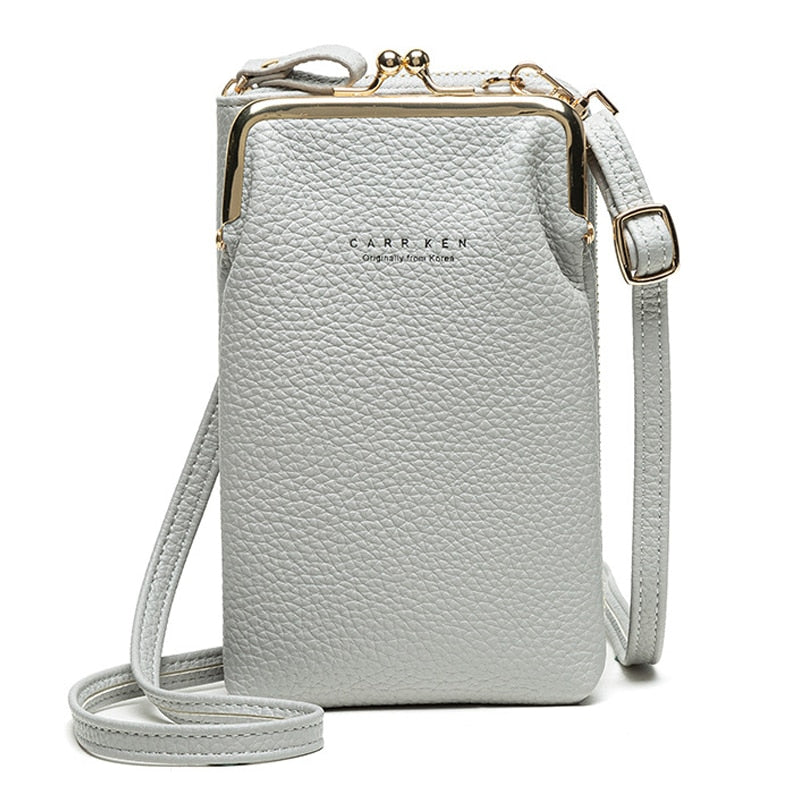 High Quality Phone Bag PU Leather Large Capacity Travel Portable Shoulder Bag Brand Ladies Crossbody Bag Fashion Messenger Bag-AURA REGALIA 