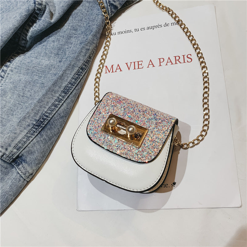 Sequin handbag-AURA REGALIA 