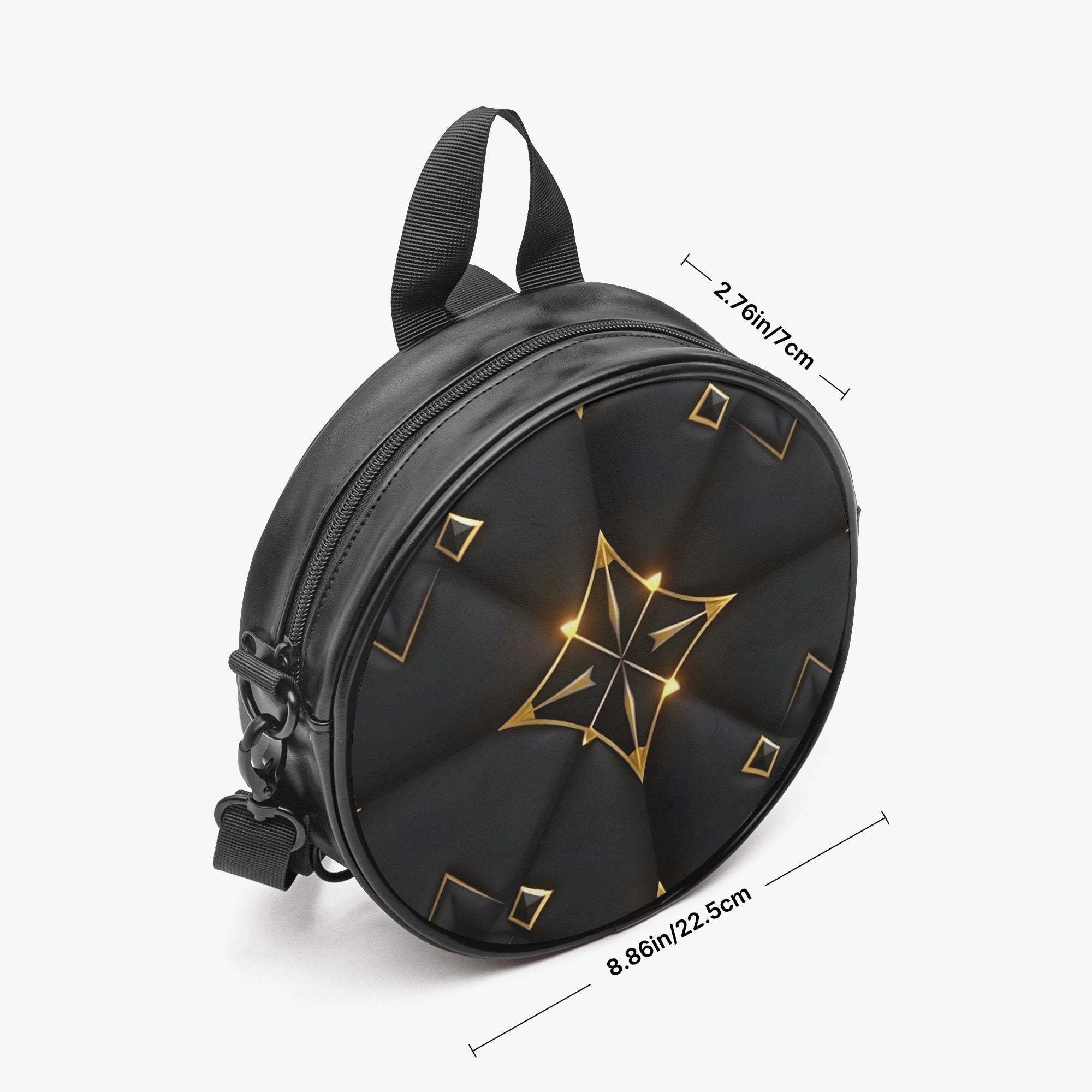 Noir Orbit Mini Backpack – Art Deco Capsule | Aura Regalia-AURA REGALIA 