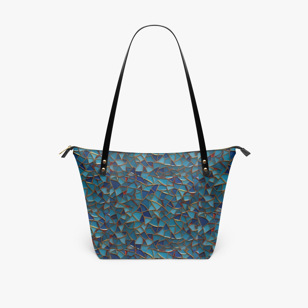 Stained Glass Roomy PU Tote Bag | Aura Regalia-AURA REGALIA 