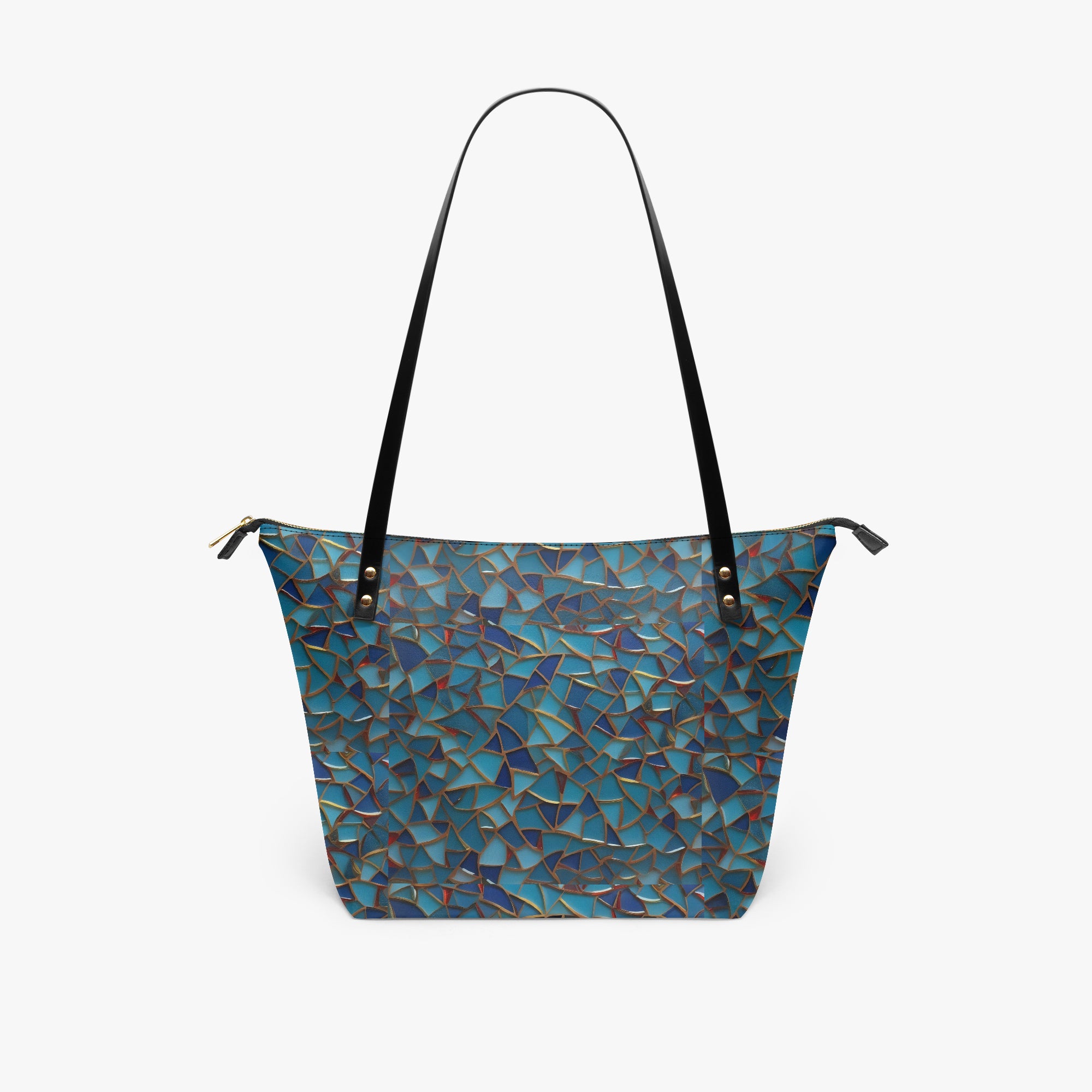 Stained Glass Roomy PU Tote Bag | Aura Regalia-AURA REGALIA 