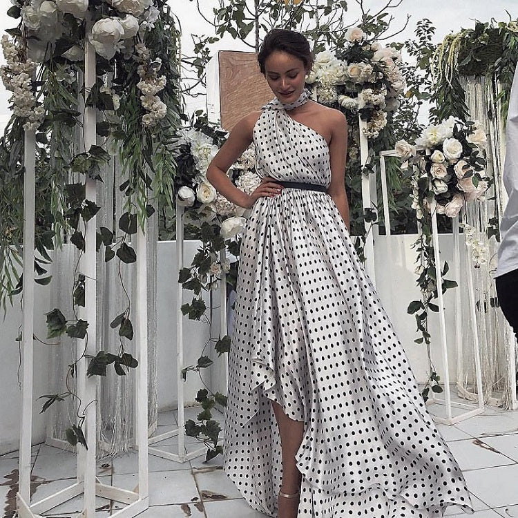 Polka dot dress-AURA REGALIA 