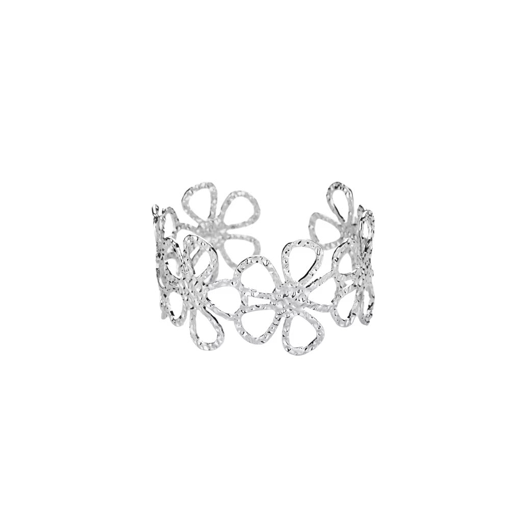 Womens Luxury High-end C-shaped Geometric Open Bangle