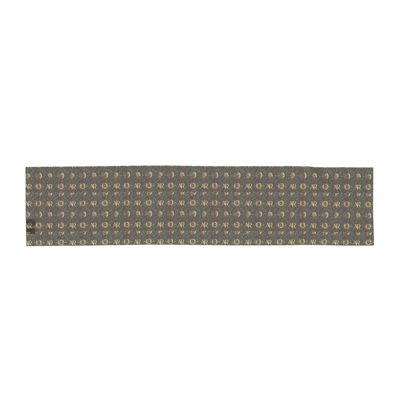Aura Regalia: The Midnight Gold Silk Signature Scarf Wrap or Shawl-AURA REGALIA 