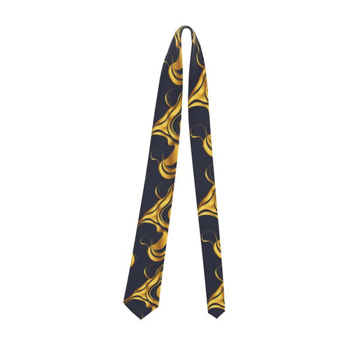 Aura Regalia – Nocturne Flow Handmade Silk Tie-AURA REGALIA 