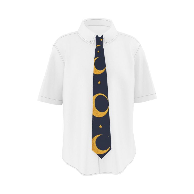 Aura Regalia: Lunar Signature Handmade Silk Tie-AURA REGALIA 