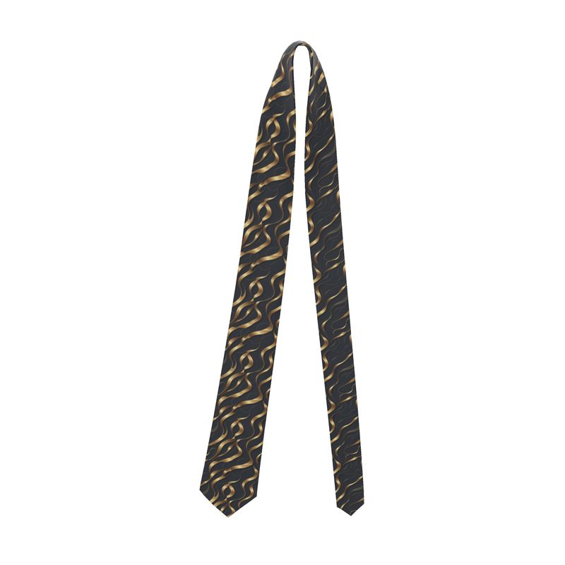 Aura Regalia – Midnight Waves Handmade Silk Tie