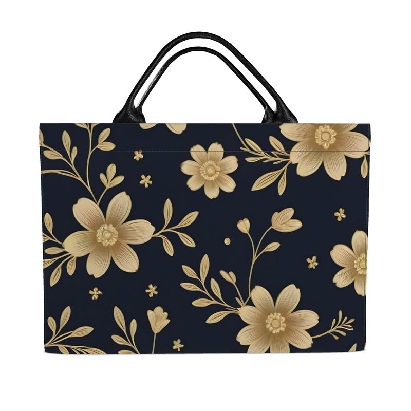 Gold Outline Flowers-AURA REGALIA 