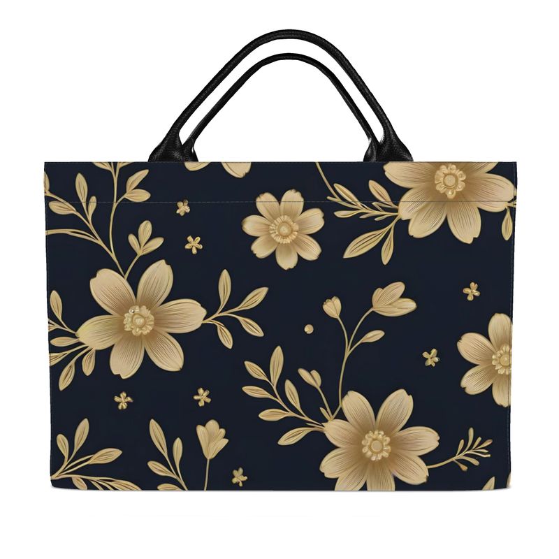 Gold Outline Flowers-AURA REGALIA 