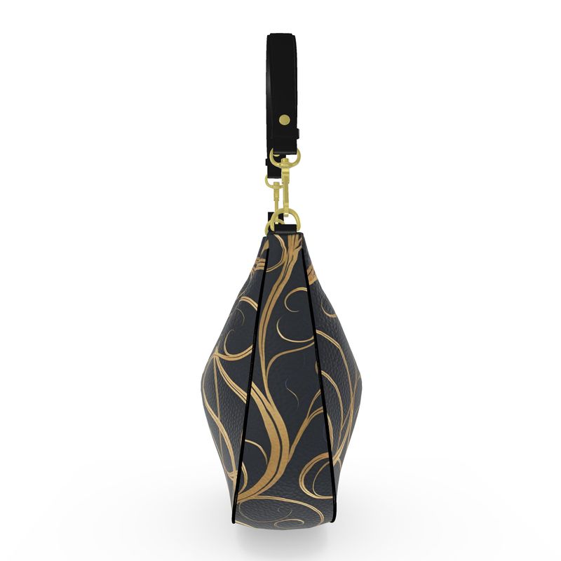 Aura Regalia - Midnight Flow Curve Hobo Bag-AURA REGALIA 