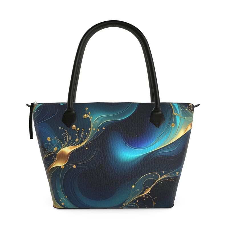 Midnight Flow Tote handbag | Aura Regalia-AURA REGALIA 
